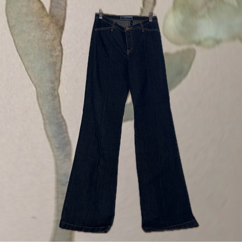 Vintage Y2K Bluenotes Low Rise Hip Hugger Flare Jeans in Deep Blue Size 26